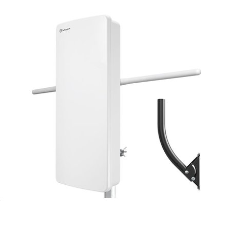 ANTOP ANTENNA ANTOP Antenna AT-800SBSJ Smart Boost System Amplified Big Boy Indoor & Outdoor TV Antenna Plus J-pole; White AT-800SBSJ